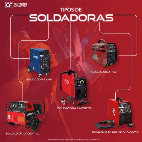 tipos de soldadoras